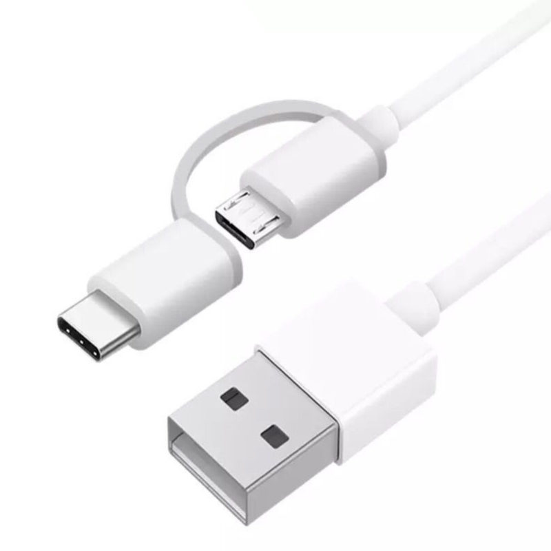 Mi 2 In 1 Usb Cable Micro Usb To Type C Xiaomi