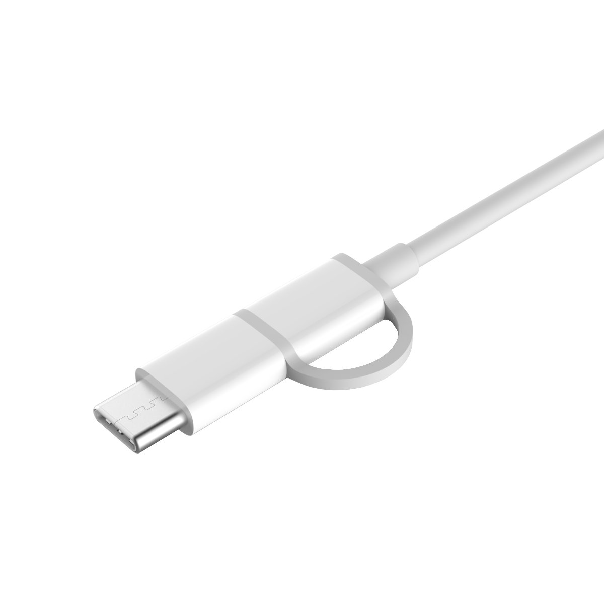 Mi 2 in 1 USB Cable - Micro USB to Type C (30cm) White 